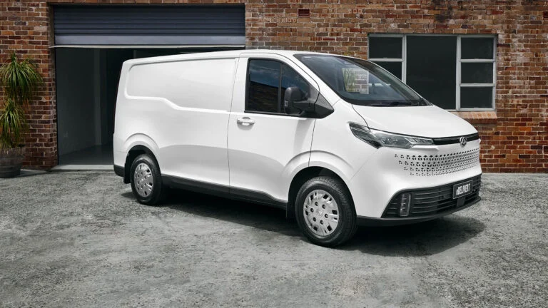Australian fleet vans on the road